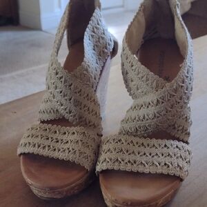 Montego Bay Club Tan Wedge Sandals